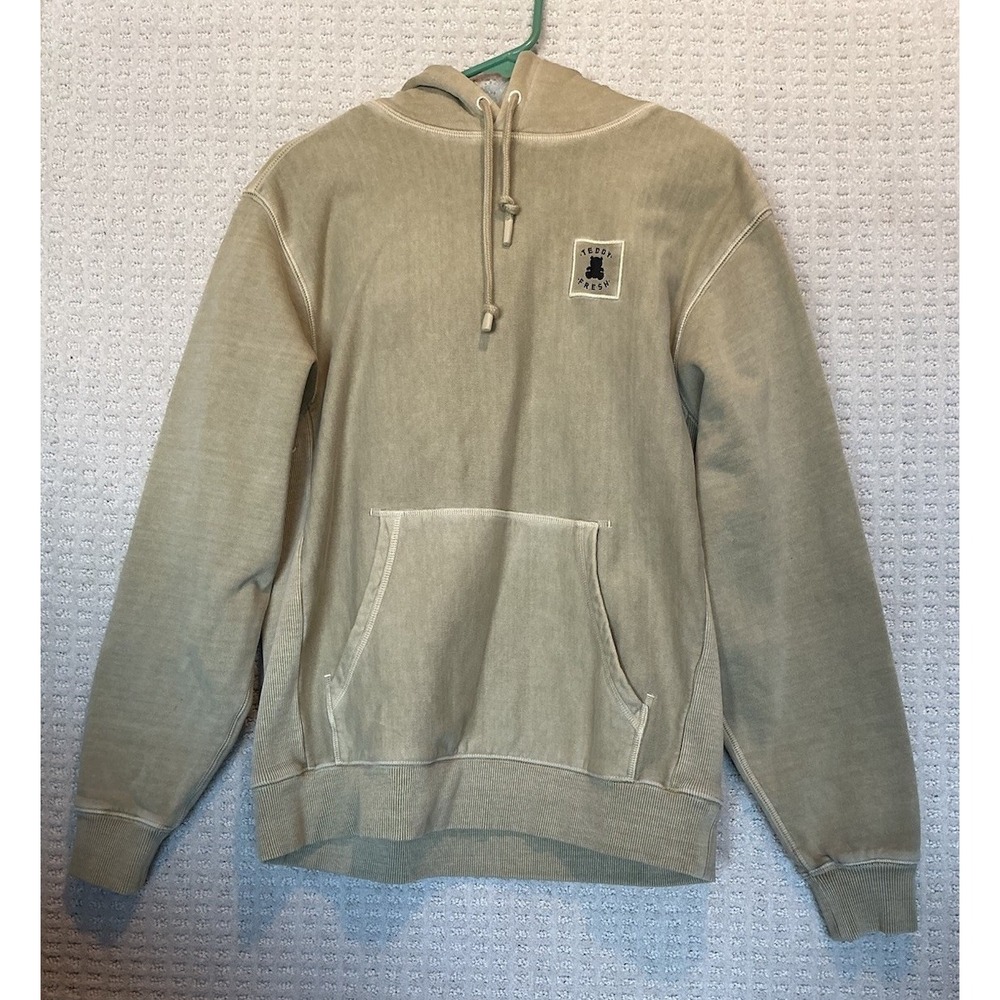 Teddy Fresh Hoody New No Tag Mossy Green Small Embroidered Appliqué Logo